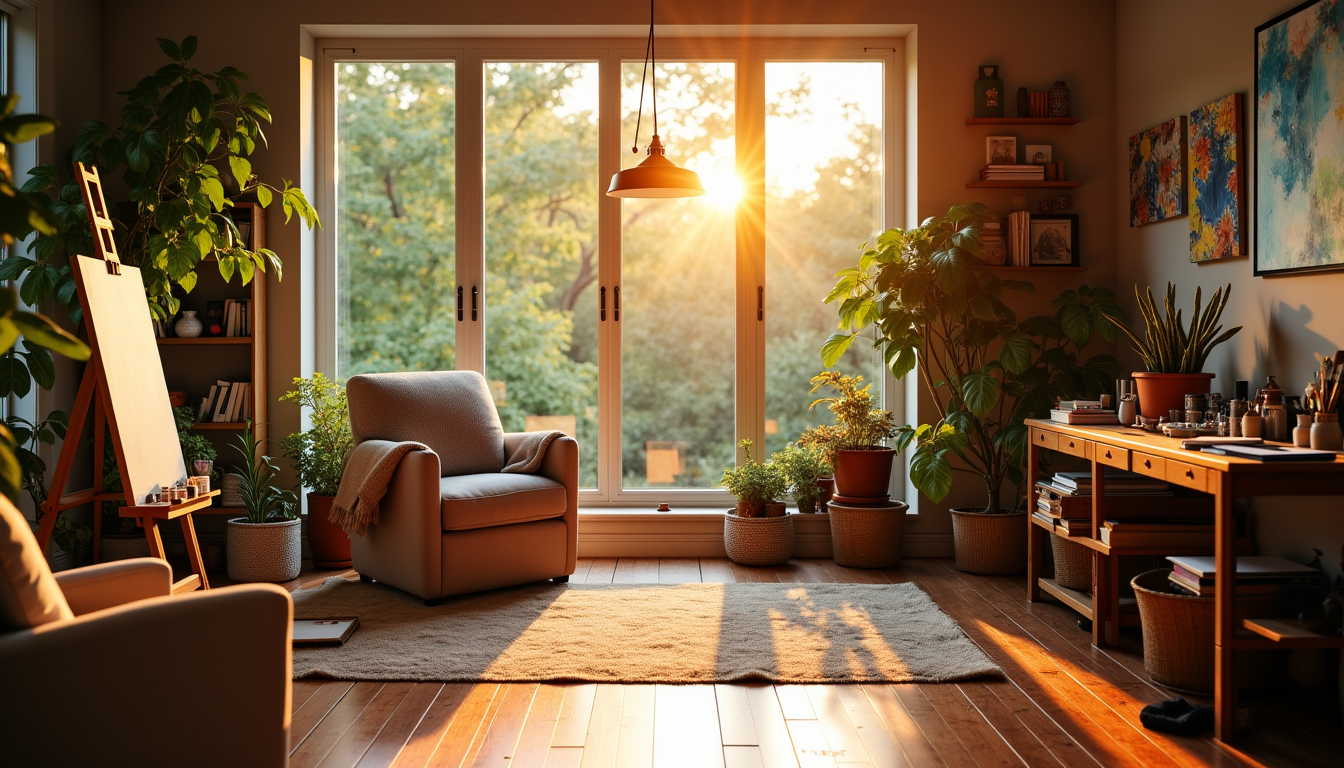 Créez votre espace créatif dans un atelier maison inspirant