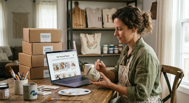 boutique en ligne de produits personnalisés